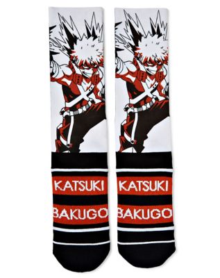Katsuki Bakugo Crew Socks - My Hero Academia - Spencer's