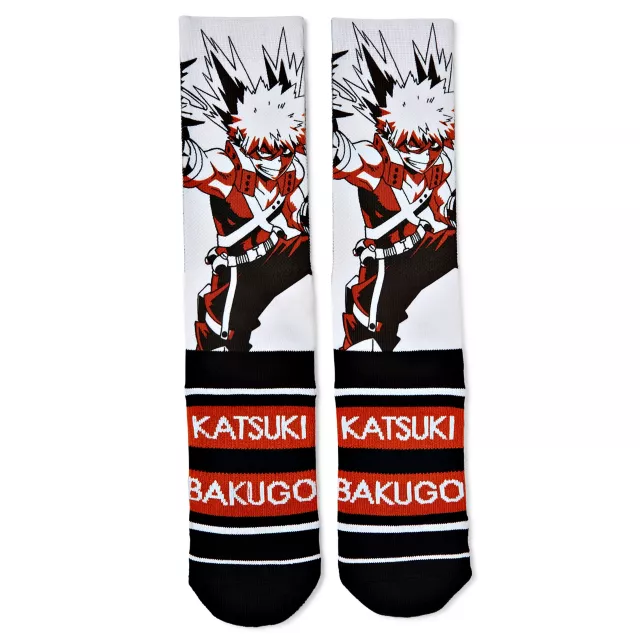 Katsuki Bakugo Crew Socks - My Hero Academia - Spencer's