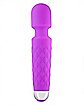 Purple Velvet Waterproof 20-Function Multi-Speed Rechargeable Wand Massager 7 Inch - Hott Love Extreme