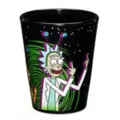 Peace Among Worlds Rick and Morty Shot Glass 2 oz. at Spencer's