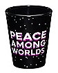 Peace Among Worlds Rick and Morty Shot Glass 2 oz.