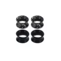 Multi-Pack Black Splatter Tunnel Plugs - 2 Pair at Spencer's