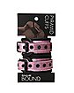 Pink Pyramid Bondage Cuffs - Pleasure Bound
