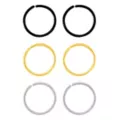 Multi-Pack Multi-Color Seamless Nose Rings 6 Pack - 20 Gauge at Spencer's
