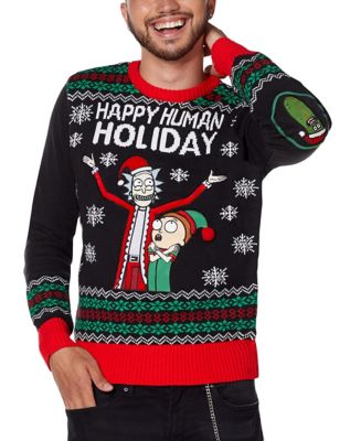 pickle rick ugly sweater