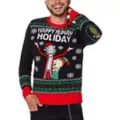 Light-Up Happy Human Holiday Christmas Sweater - Rick and Morty at Spencer's