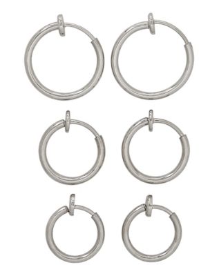 fake hoop earrings