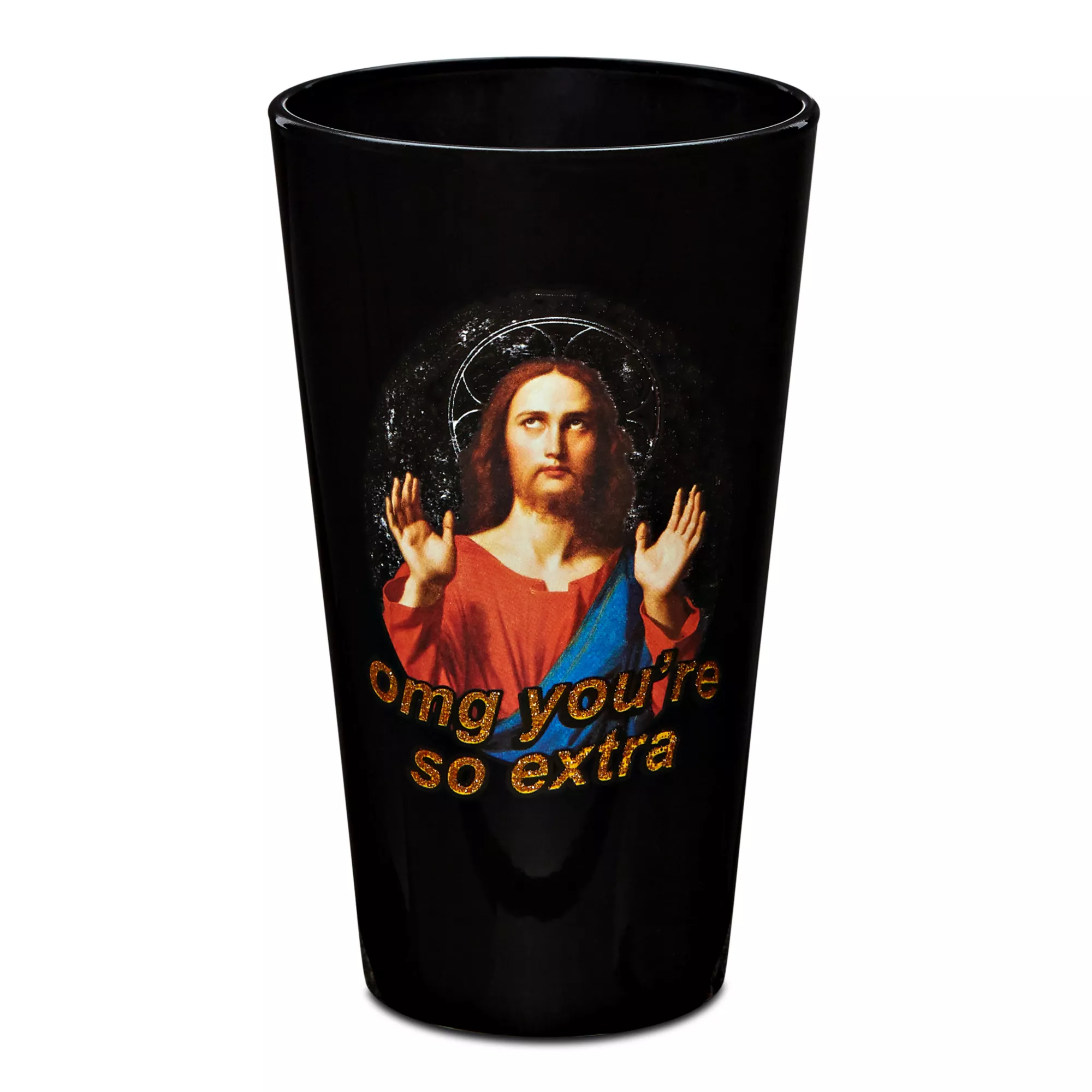 Omg You're So Extra Jesus Pint Glass - 16 oz. at Spencer's