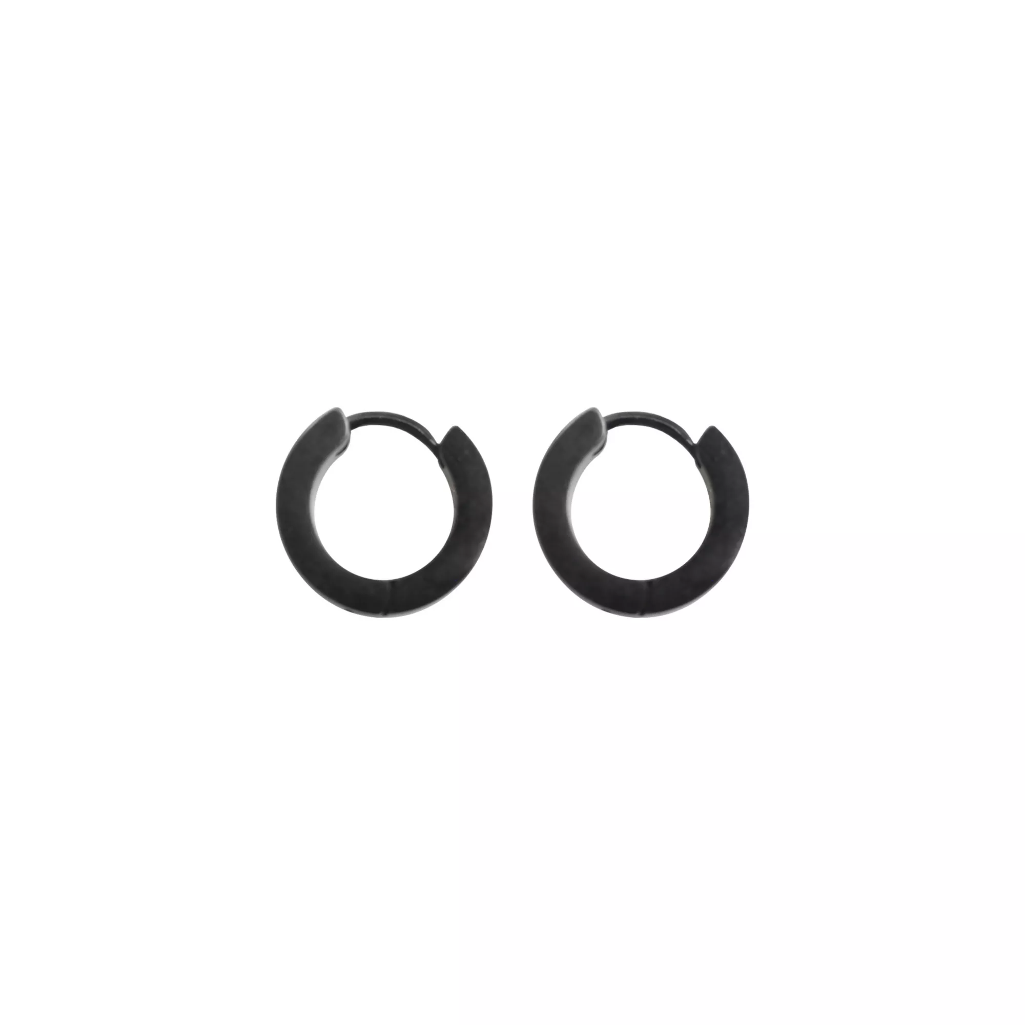Black Huggie Hoop Earrings - 18 Gauge at Spencer's