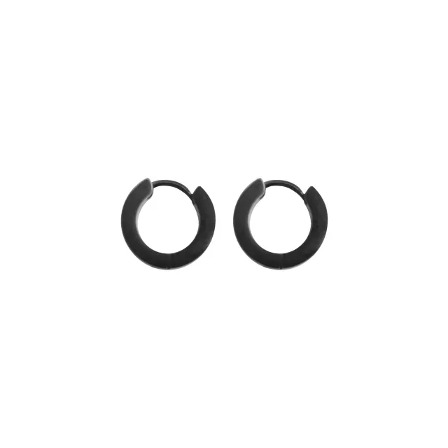 Black Huggie Hoop Earrings - 18 Gauge at Spencer's