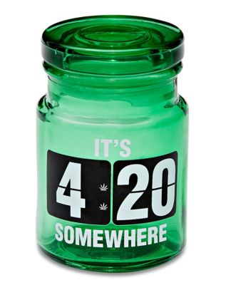 420 Somewhere Stash Jar and Ashtray - 6 oz.
