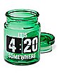 420 Somewhere Stash Jar and Ashtray - 6 oz.
