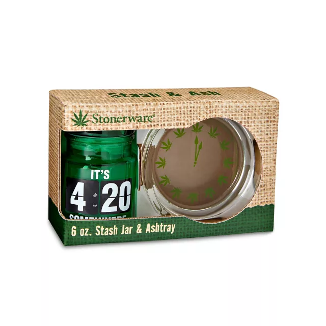 420 Somewhere Stash Jar and Ashtray - 6 oz. at Spencer's