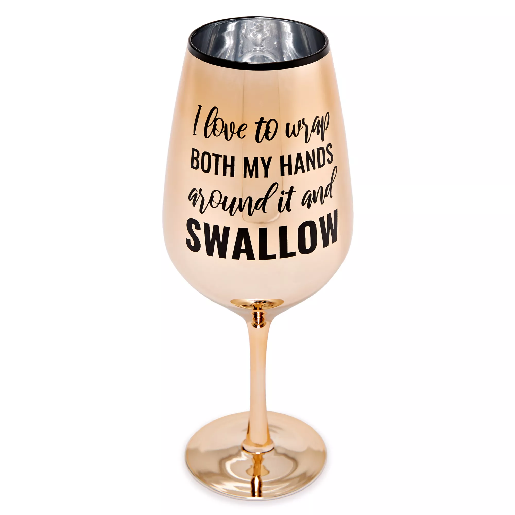 I Love To Swallow Large Wine Glass 25 oz. at Spencer's