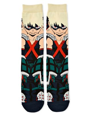 Bakugo 360 Crew Socks - My Hero Academia - Spencer's