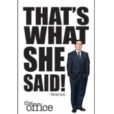 That's What She Said Poster – The Office at Spencer's