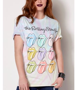 Tie Dye Pastel The Rolling Stones T Shirt