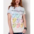 Tie Dye Pastel The Rolling Stones T Shirt at Spencer's