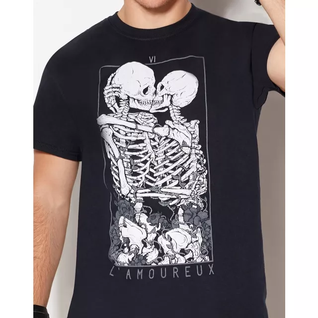 Skeleton Lovers T Shirt at Spencer's