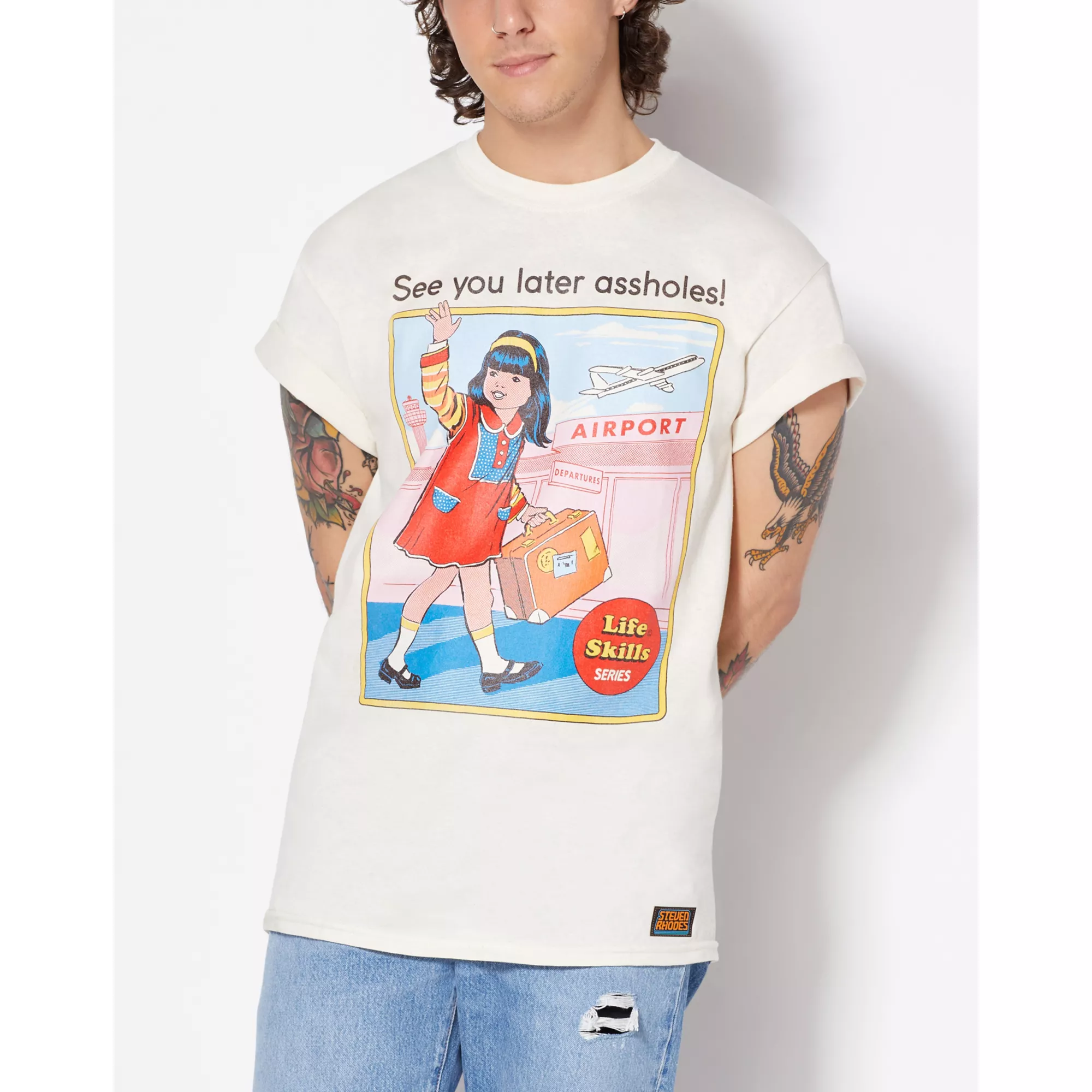 See You Later Assholes T Shirt - Steven Rhodes at Spencer's