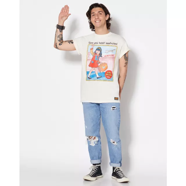 See You Later Assholes T Shirt - Steven Rhodes at Spencer's