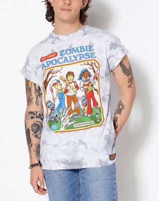 Gå tilbage Almægtig Excel Zombie Apocalypse T Shirt - Steven Rhodes - Spencer's