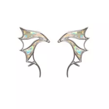 Silvertone Holographic Ear Cuff at Spencer's