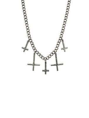 Upside down 2024 cross charm