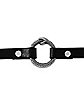 Faux Leather Snake Ring Choker Necklace
