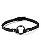 Faux Leather Snake Ring Choker Necklace