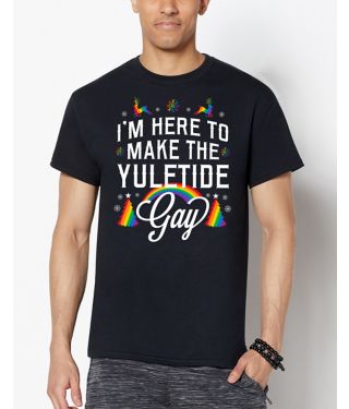 Make The Yuletide Gay Ugly Christmas T Shirt