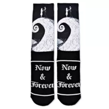 Now and Forever Jack and Sally Crew Socks - The Nightmare Before Christmas at Spencer's
