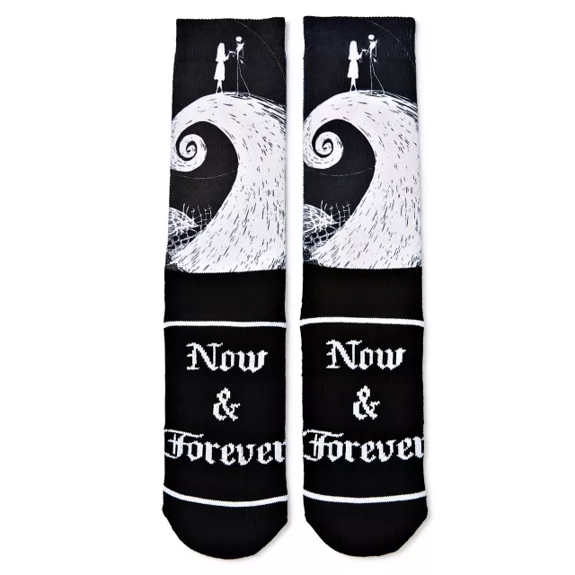 Now and Forever Jack and Sally Crew Socks - The Nightmare Before Christmas at Spencer's