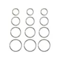 Multi-Pack Hoop Nose Rings - 12 Pack at Spencer's