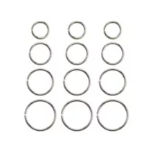 Multi-Pack Hoop Nose Rings - 12 Pack at Spencer's
