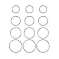 Multi-Pack Hoop Nose Rings - 12 Pack at Spencer's