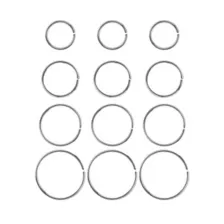 Multi-Pack Hoop Nose Rings - 12 Pack at Spencer's