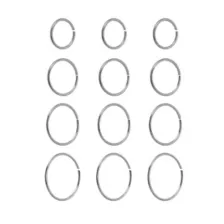 Multi-Pack Hoop Nose Rings - 12 Pack at Spencer's