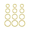 Multi-Pack Goldtone Hoop Nose Rings - 12 Pack at Spencer's