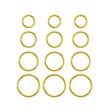 Multi-Pack Goldtone Hoop Nose Rings - 12 Pack at Spencer's