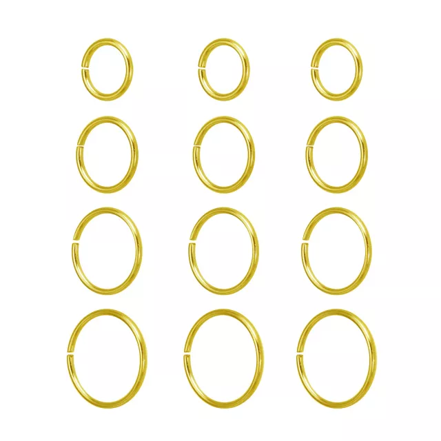 Multi-Pack Goldtone Hoop Nose Rings - 12 Pack at Spencer's