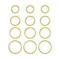 Multi-Pack Goldtone Hoop Nose Rings - 12 Pack at Spencer's