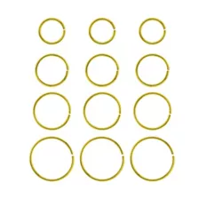 Multi-Pack Goldtone Hoop Nose Rings - 12 Pack at Spencer's
