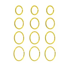 Multi-Pack Goldtone Hoop Nose Rings - 12 Pack at Spencer's