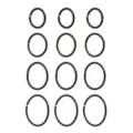 Multi-Pack Black Hoop Nose Rings 12 Pack - 20 Gauge at Spencer's