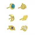 Celestial Nose Bone Studs - 6 Pack at Spencer's