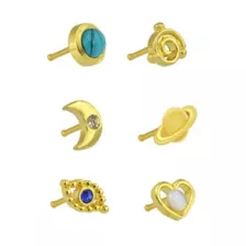 Celestial Nose Bone Studs - 6 Pack at Spencer's