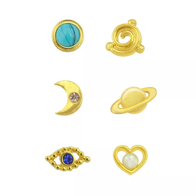 Celestial Nose Bone Studs - 6 Pack at Spencer's