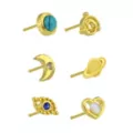Celestial Nose Bone Studs - 6 Pack at Spencer's