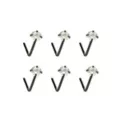 Multi-Pack CZ L-Bend Nose Rings - 6 Pack at Spencer's